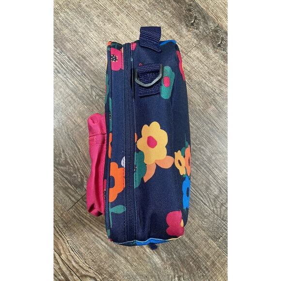 Hanna Andersson Insulated Lunch Bag Strap Flowers Nature - Picture 2 of 13